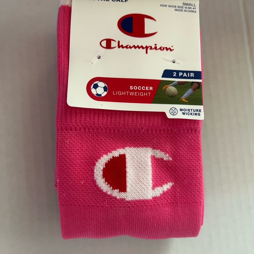 Champion Pink  and Black Soccer Socks